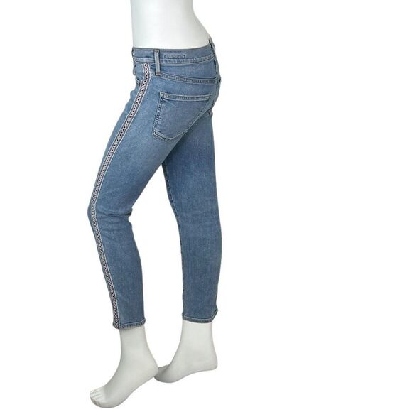 Citizens of Humanity Rocket Crop High Rise Skinny Jeans Chico Stripe Size 27 - Picture 5 of 11